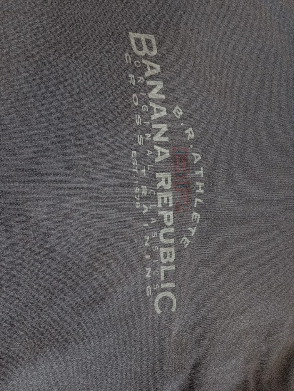 Banana Republic Charcoal Gray Hooded Sweatshirt
